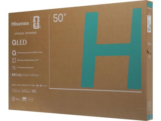 4K (Ultra HD) Smart телевизор HISENSE 50E7S 50″, QLED, HomeOS, HDMI 2.1